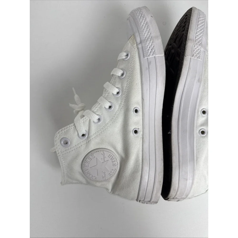 CONVERSE Chuck Taylor ALL STAR HIGH TOP MONOCHROME WHITE UNISEX (1U646F) M6/W8 - Picture 10 of 15
